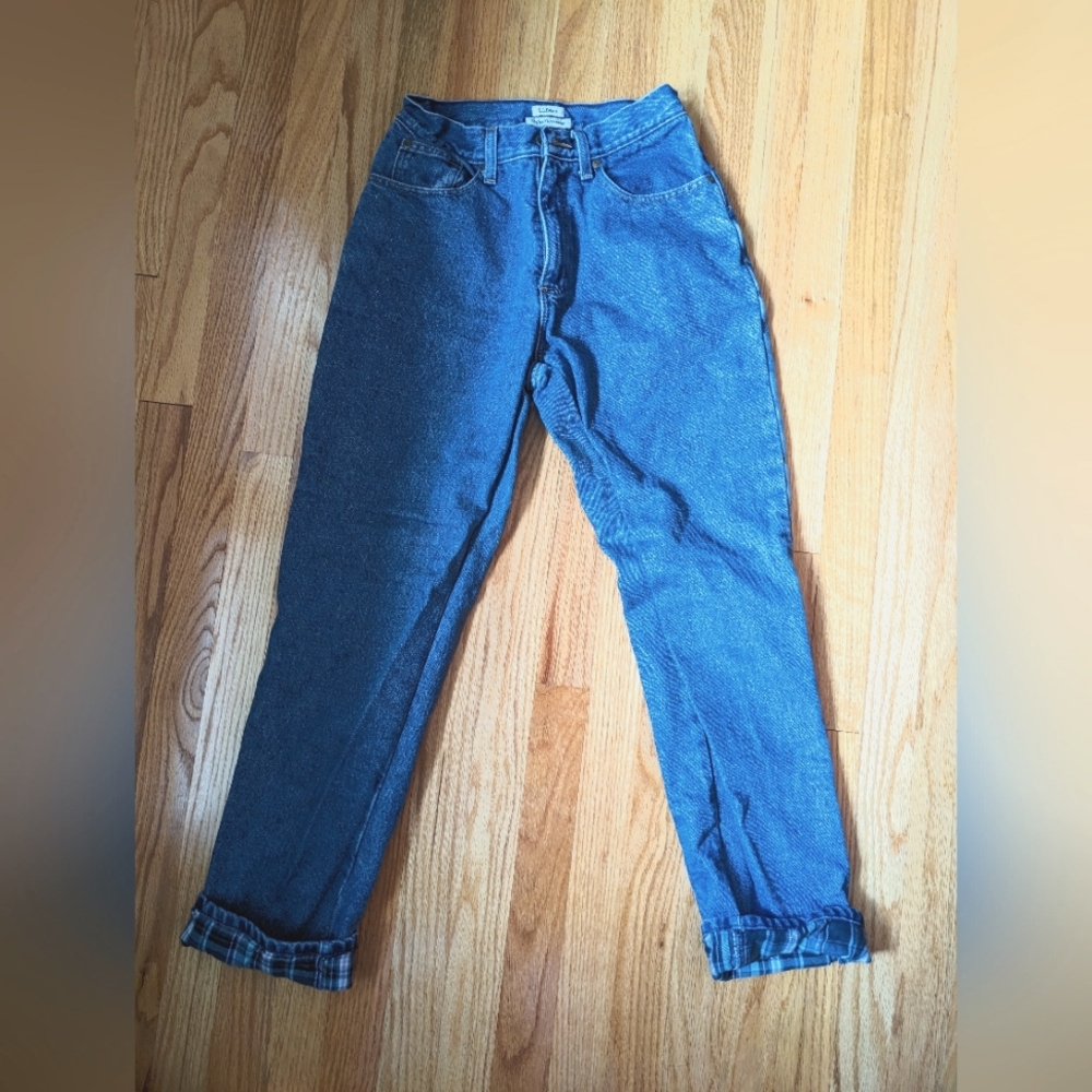 LL Bean flannel lined jeans